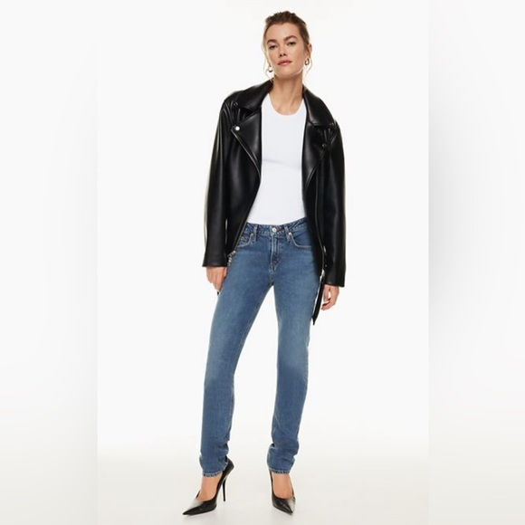 NEW! AGOLDE Devon Low Rise Denim Jeans Prophecy Blue SZ 24 - Picture 7 of 16